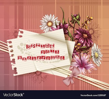 Floral background vector image