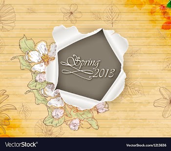 Floral background vector image