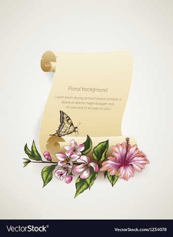 Floral background vector image