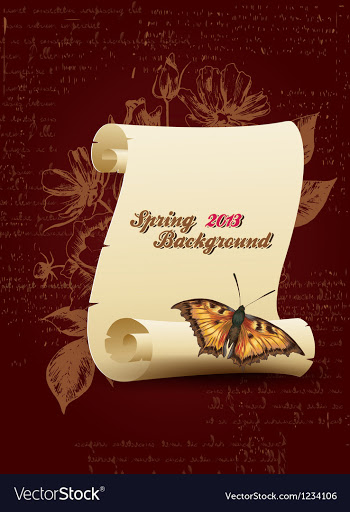 Floral background vector image