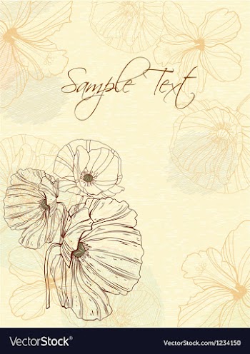 Floral background vector image