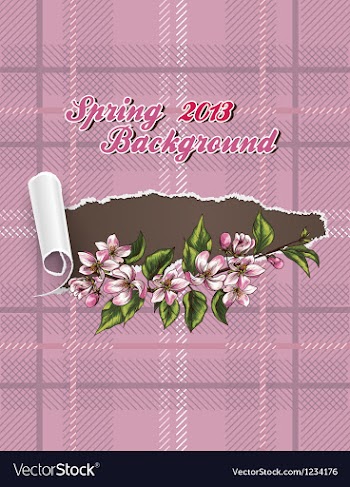 Floral background vector image