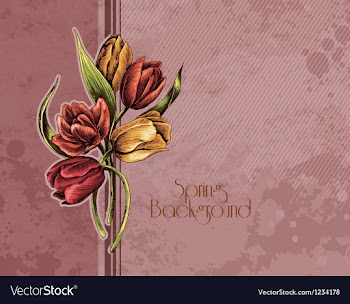Floral background vector image