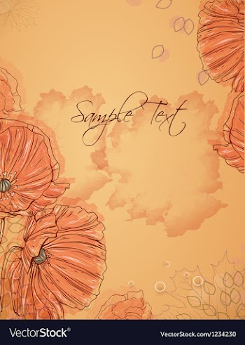 Floral background vector image