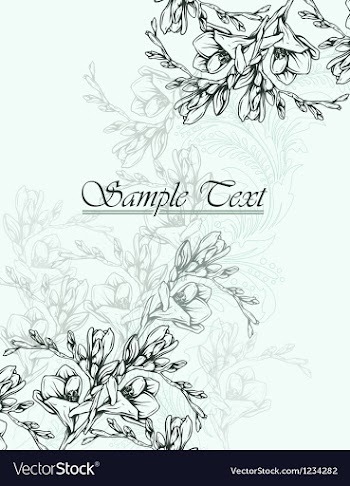 Floral background vector image
