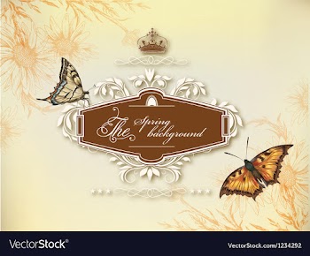 Floral background vector image
