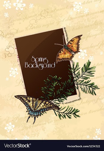 Floral background vector image