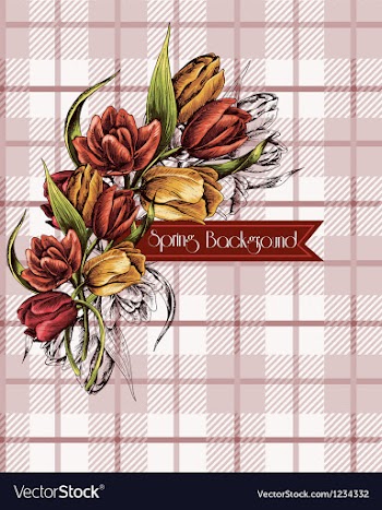 Floral background vector image