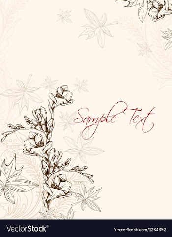 Floral background vector image
