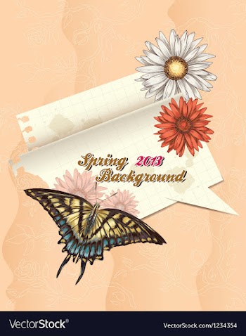 Floral background vector image