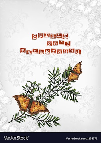 Floral background vector image