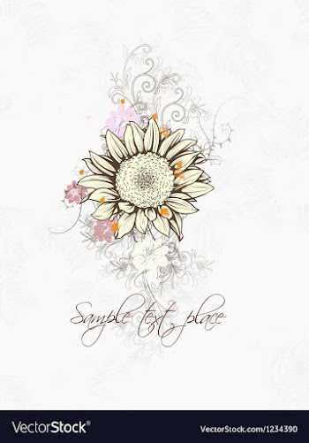 Floral background vector image