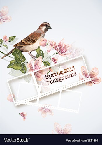 Floral background vector image