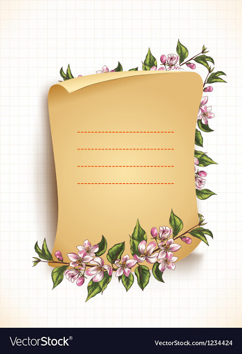 Floral background vector image