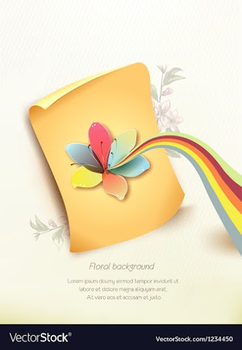Floral background vector image