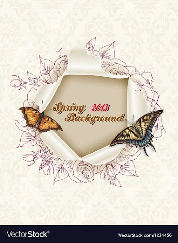 Floral background vector image
