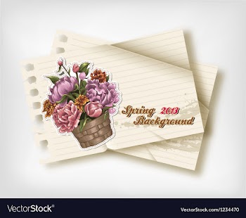 Floral background vector image