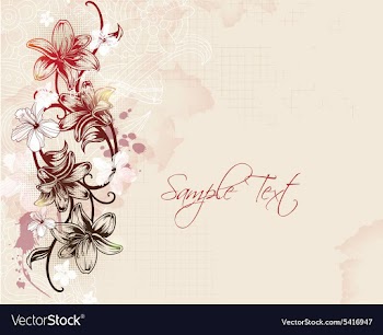 Floral background vector image