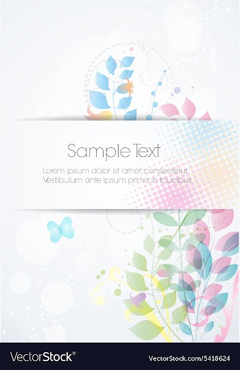 Floral background vector image