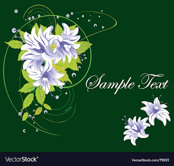 Floral background vector image