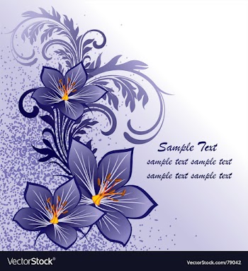 Floral background vector image