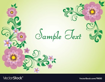 Floral background vector image