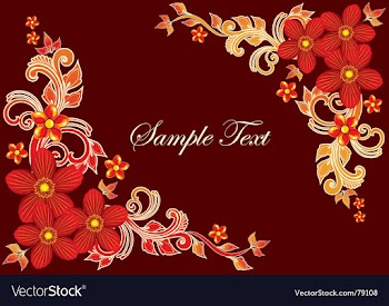 Floral background vector image