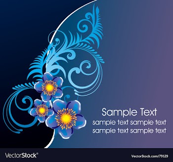 Floral background vector image