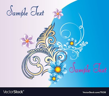 Floral background vector image