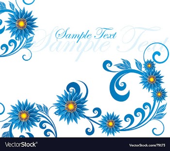 Floral background vector image