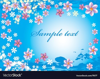 Floral background vector image