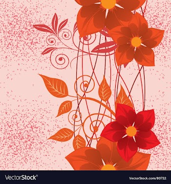 Floral background vector image