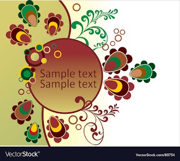 Floral background vector image