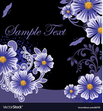 Floral background vector image