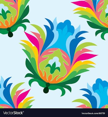 Floral background vector image
