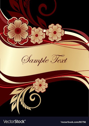 Floral background vector image