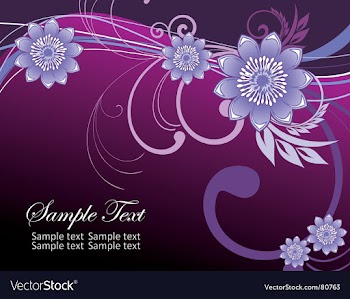 Floral background vector image
