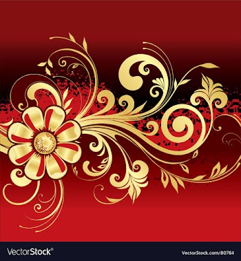 Floral background vector image