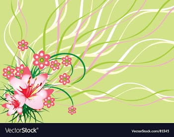 Floral background vector image