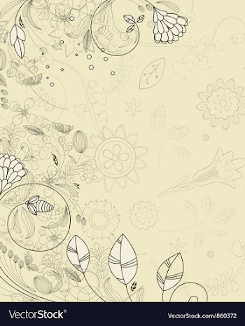 Floral background vector image