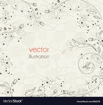 Floral background vector image