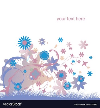Floral background vector image