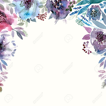 Floral Background. Watercolor Floral Bouquet. Birthday Card ...