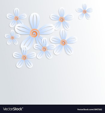Floral background with camomiles vector image