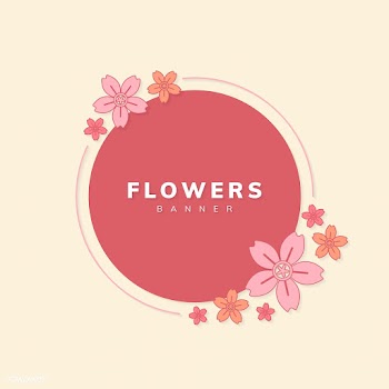 Floral banner vector | Free stock vector - 558622