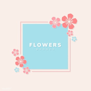 Floral banner vector | Free stock vector - 558630