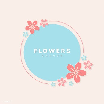 Floral banner vector | Free stock vector - 558637
