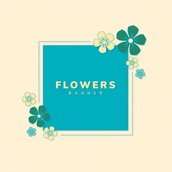 Floral banner vector | Free stock vector - 558643