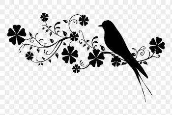 Floral bird png sticker animal | Free PNG - rawpixel