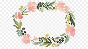 Floral Border label 